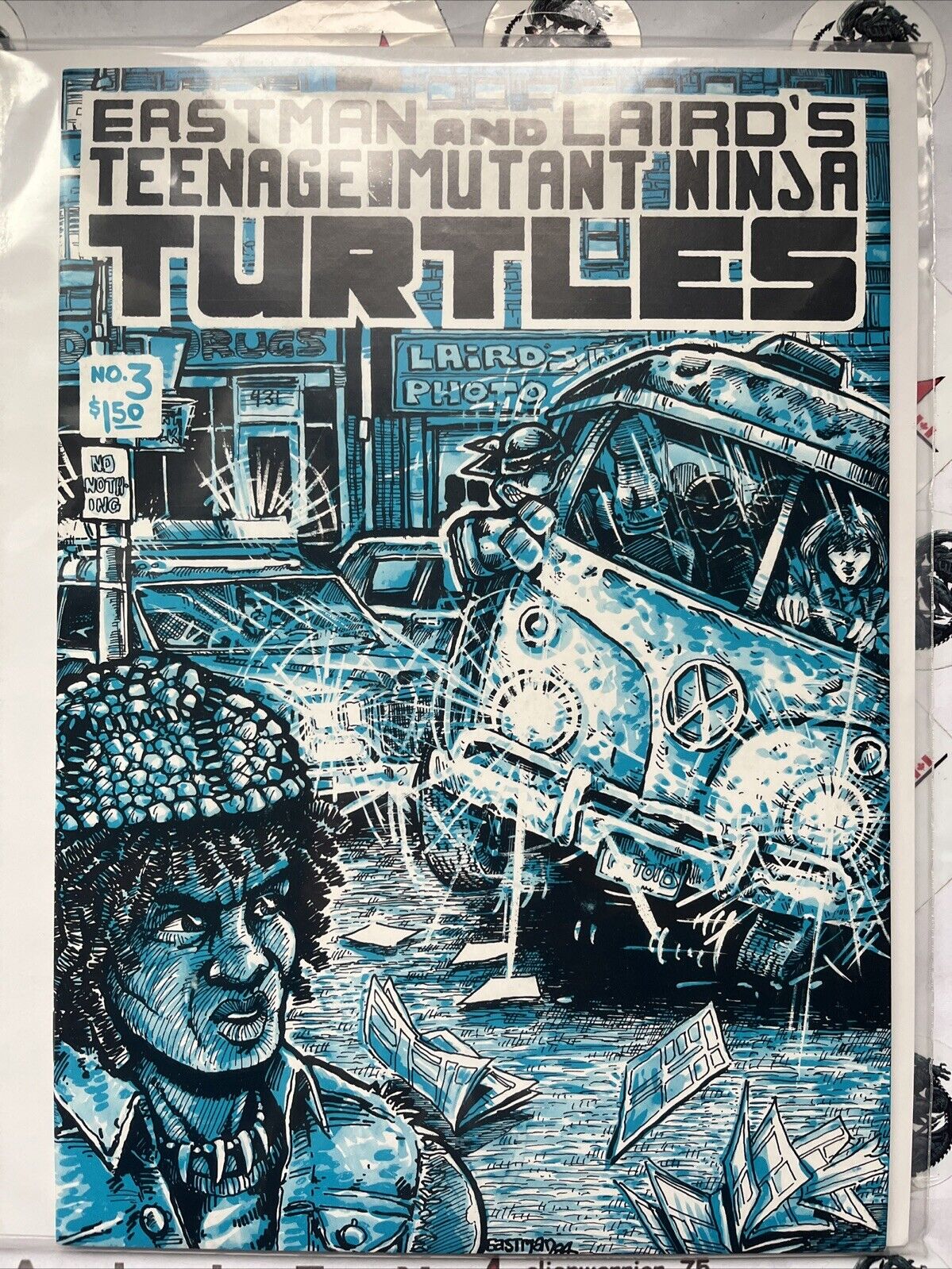 TEENAGE MUTANT NINJA TURTLES 3 Mirage 1985 Mfg. ERROR Double Cover! HIGH GRADE🔑