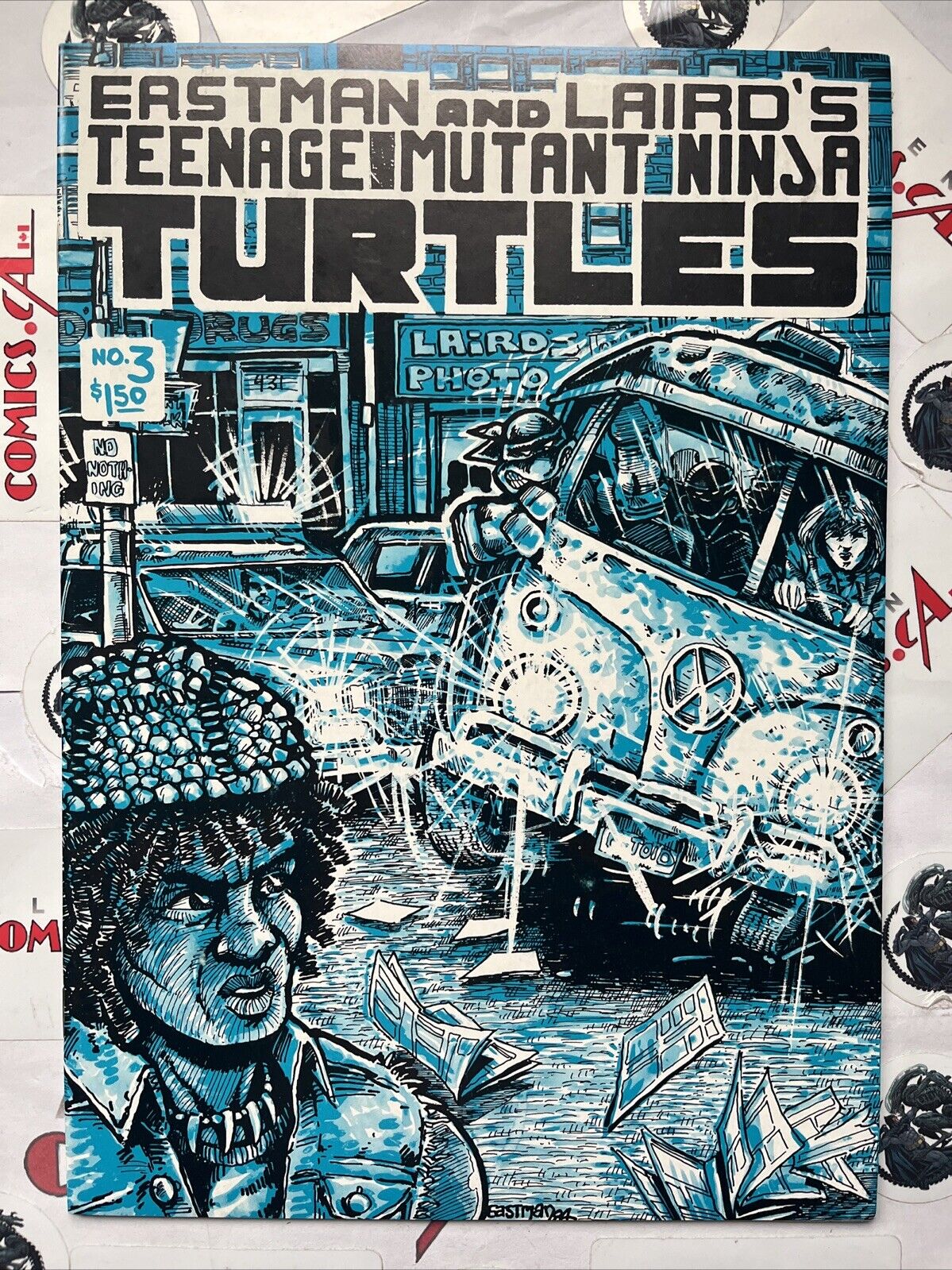 TEENAGE MUTANT NINJA TURTLES 3 Mirage 1985 Mfg. ERROR Double Cover! HIGH GRADE🔑