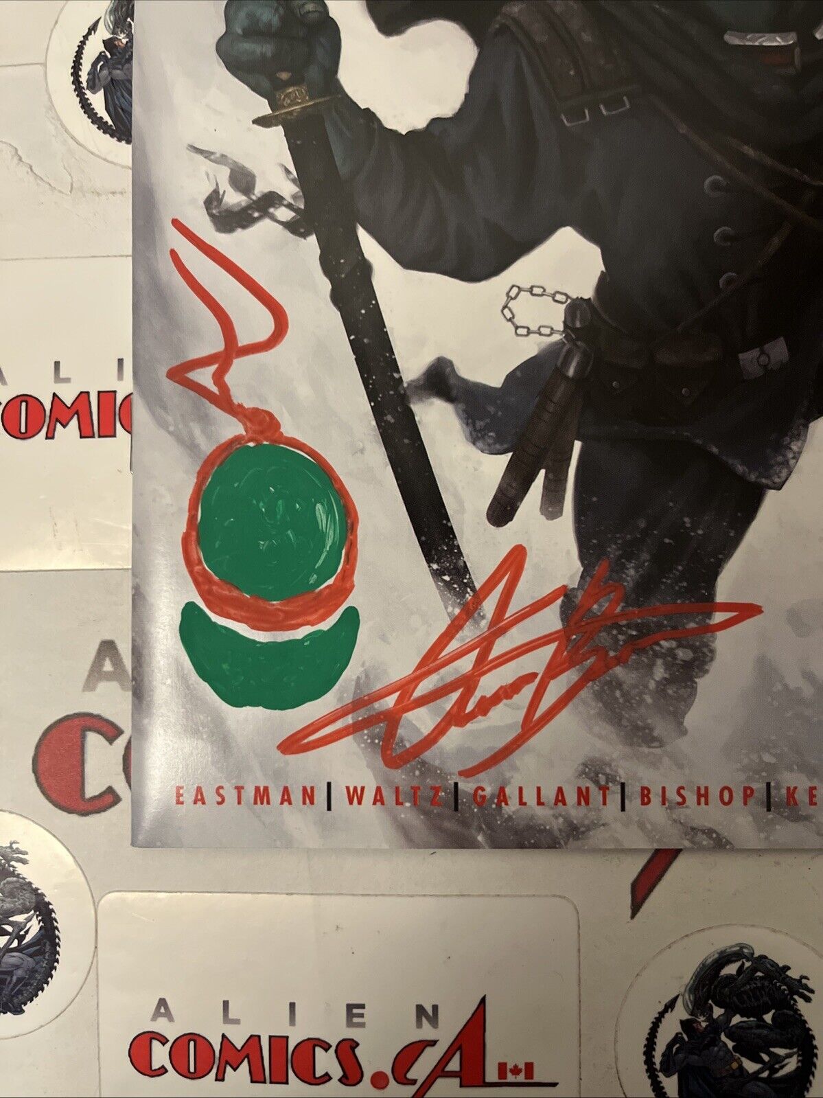 TMNT The Last Ronin Lost Years 1 Aaron Bartling Signed & Remark w/COA HIGH GRADE