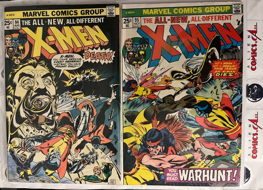 X-MEN 94 & 95 New Team Begins Signed Chris Claremont No COA 4th Wolverine KEYS🔑