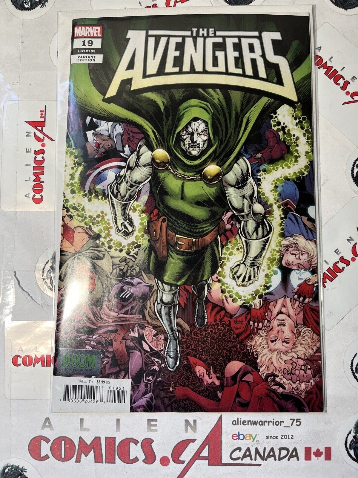 AVENGERS 19 Dr. Doom Variant Marvel 2024 Mfg. ERROR Offset & Miscut HIGH GRADE
