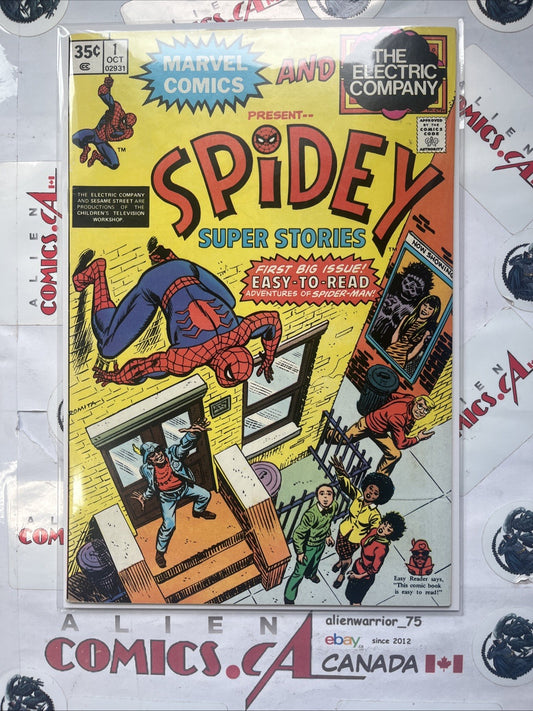 SPIDEY SUPER STORIES 1 Marvel Comics 1974 Electro Origin! Electric Company RARE