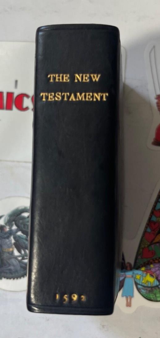 Antique NEW TESTAMENT BIBLE 1592  Faithfully translated Greek & Hebrew RARE ✝️