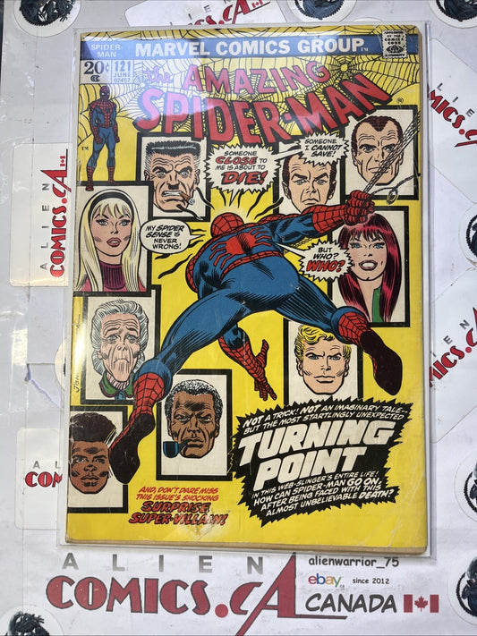 AMAZING SPIDER-MAN 121 Marvel Comics 1973 Death of Gwen Stacy VINTAGE KEY🔑