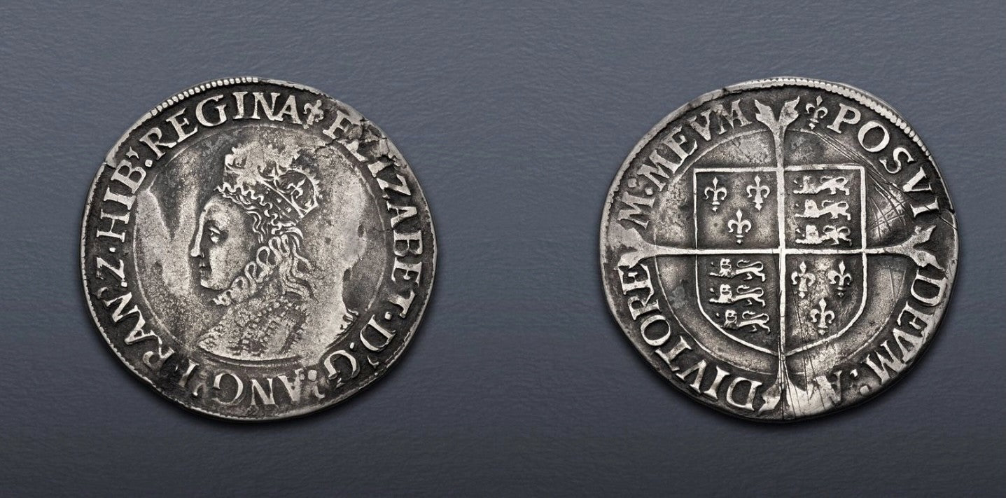 TUDOR Elizabeth I Struck 1558-1603 Silver AR Shilling First issue 1558 Fine RARE