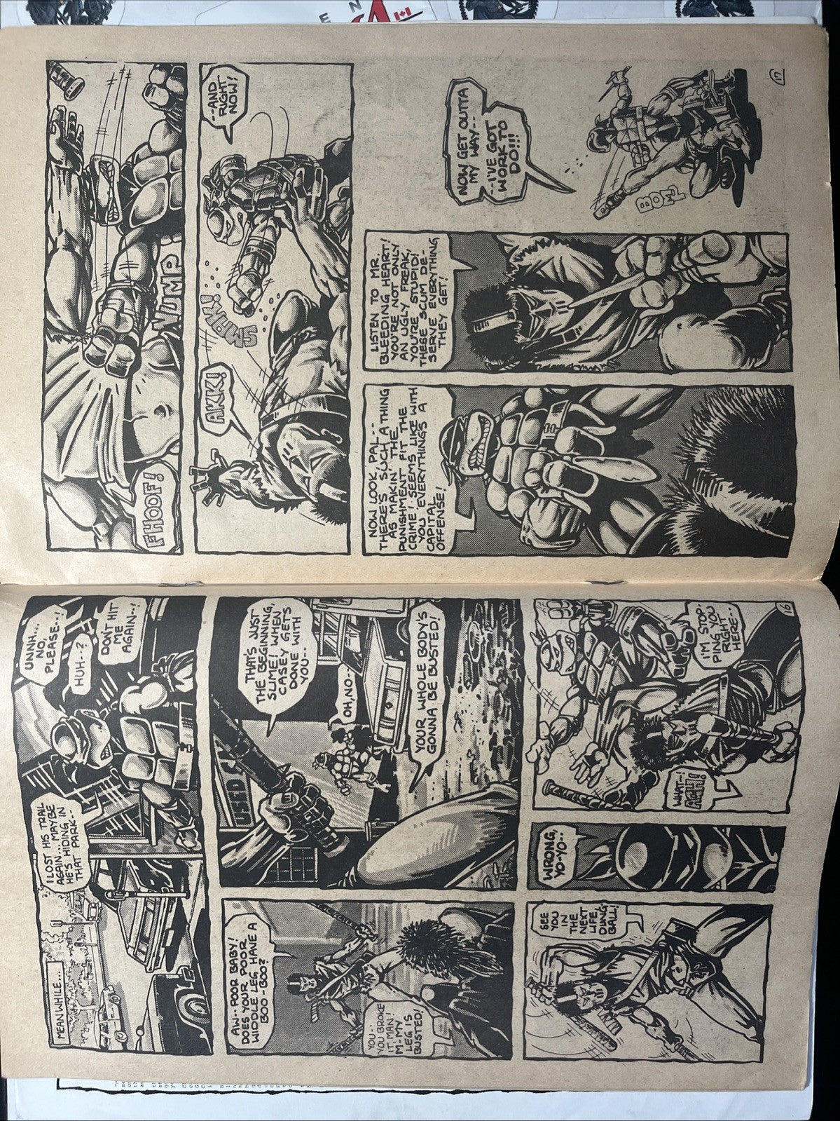 RAPHAEL 1: Teenage Mutant Ninja Turtle Mirage Studios 1985 1st app. Casey Jones