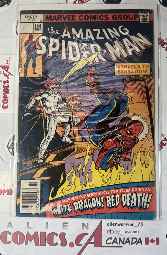 AMAZING SPIDER-MAN 184 Marvel Comics 1979 all Detergent No Price Variant SCARCE