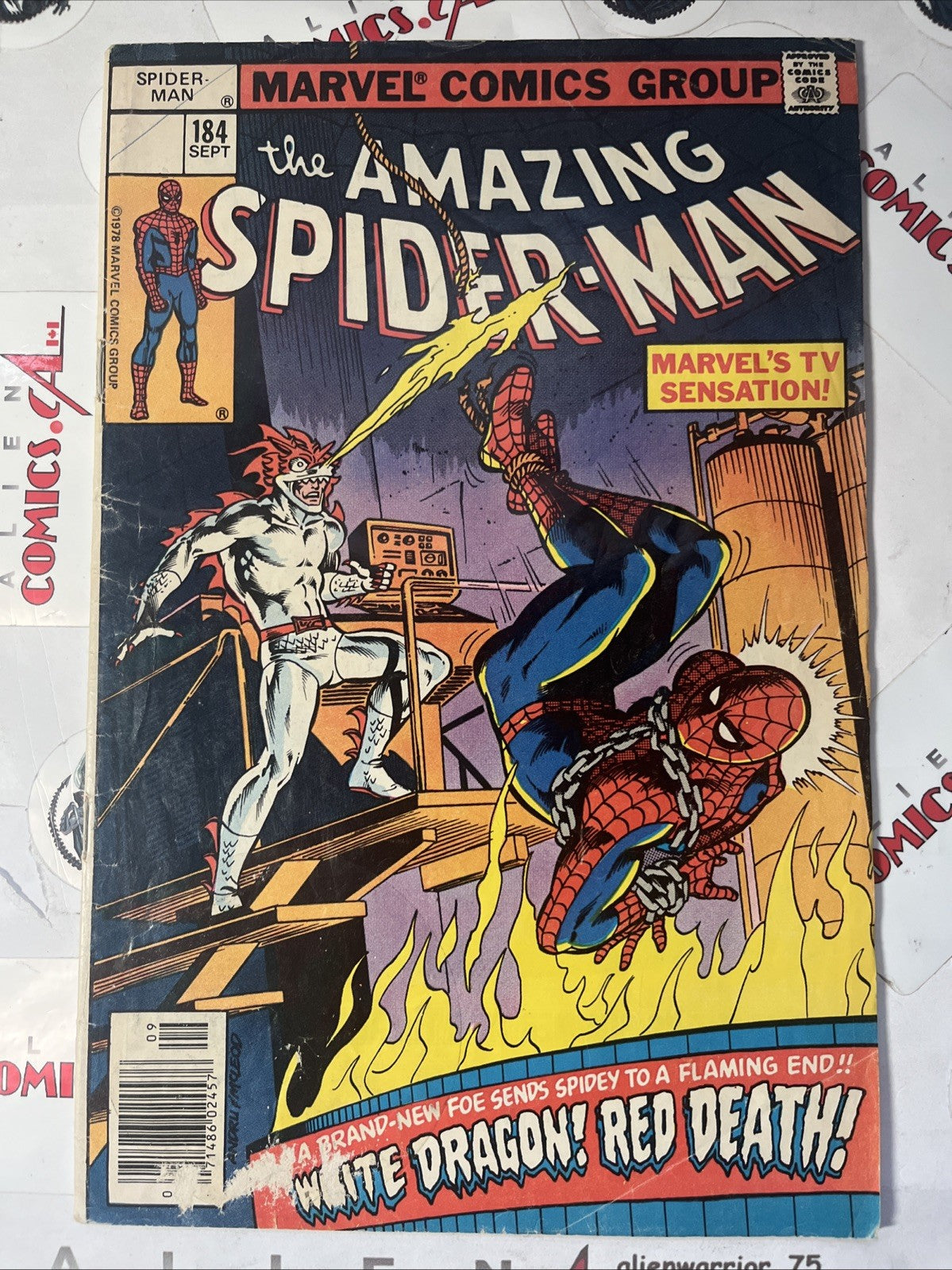 AMAZING SPIDER-MAN 184 Marvel Comics 1979 all Detergent No Price Variant SCARCE