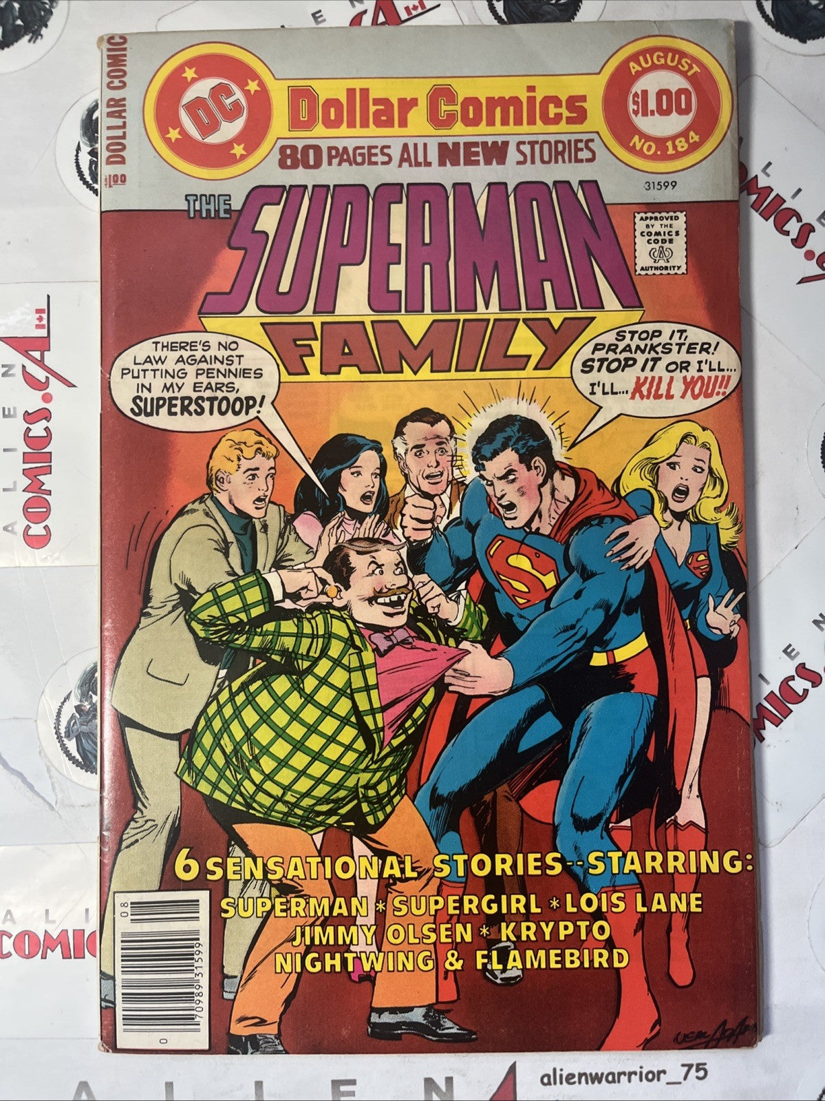 SUPERMAN FAMILY 184 DC Comics 1979 Neal Adams Manufacturing ERROR TRIPLE Cover!