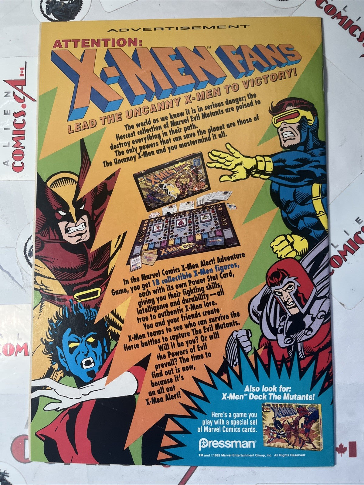 UNCANNY X-MEN 297 Marvel 1993 Song’s End Pressman Red Mail-Away Exclusive SCARCE