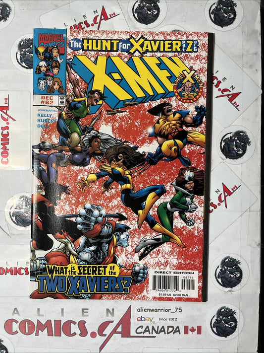 X-MEN 82: The Hunt for Xavier 2 Marvel Comics 1998 Kubert Cover Art HIGH GRADE