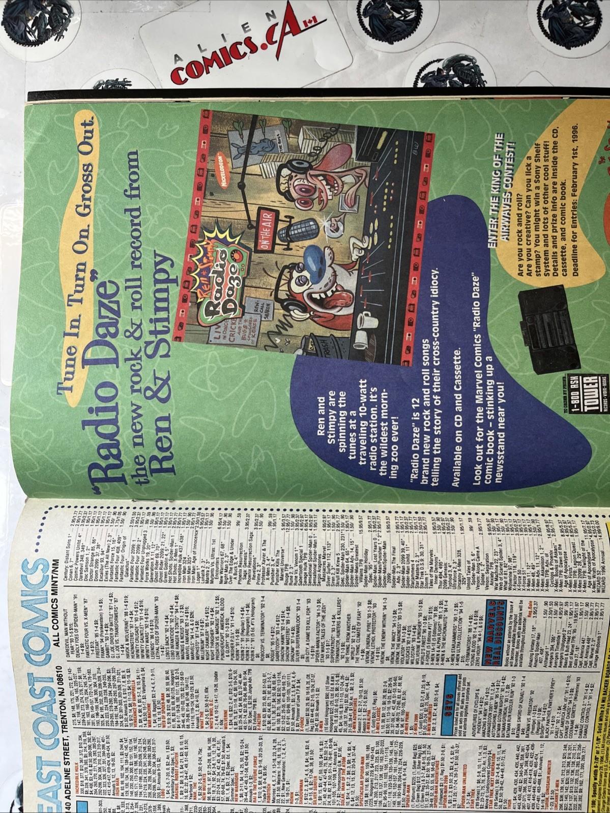 EARTHWORM JIM 1 Newsstand Edition Marvel Comics 1995 Extremely Rare VINTAGE