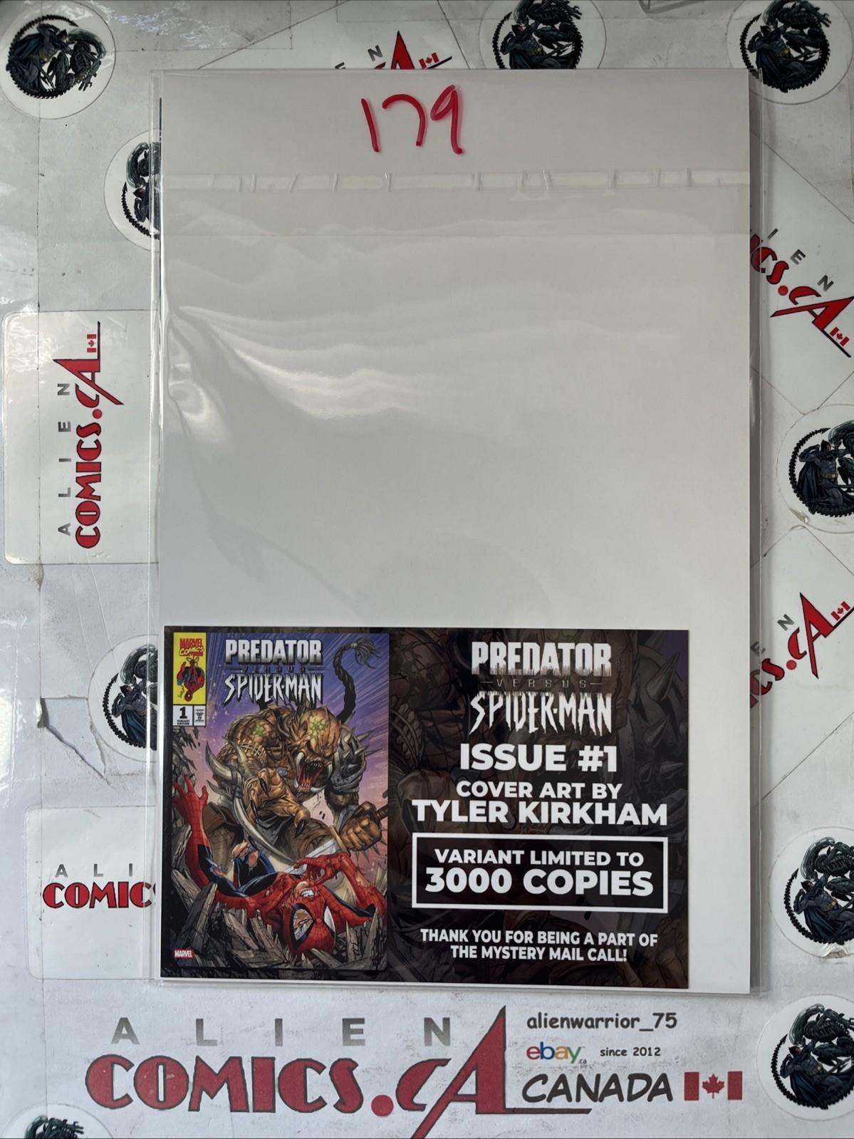 PREDATOR vs SPIDER-MAN 1 Marvel 2025 ASM 316 Homage Tyler Kirkham 1 of 3000 RARE