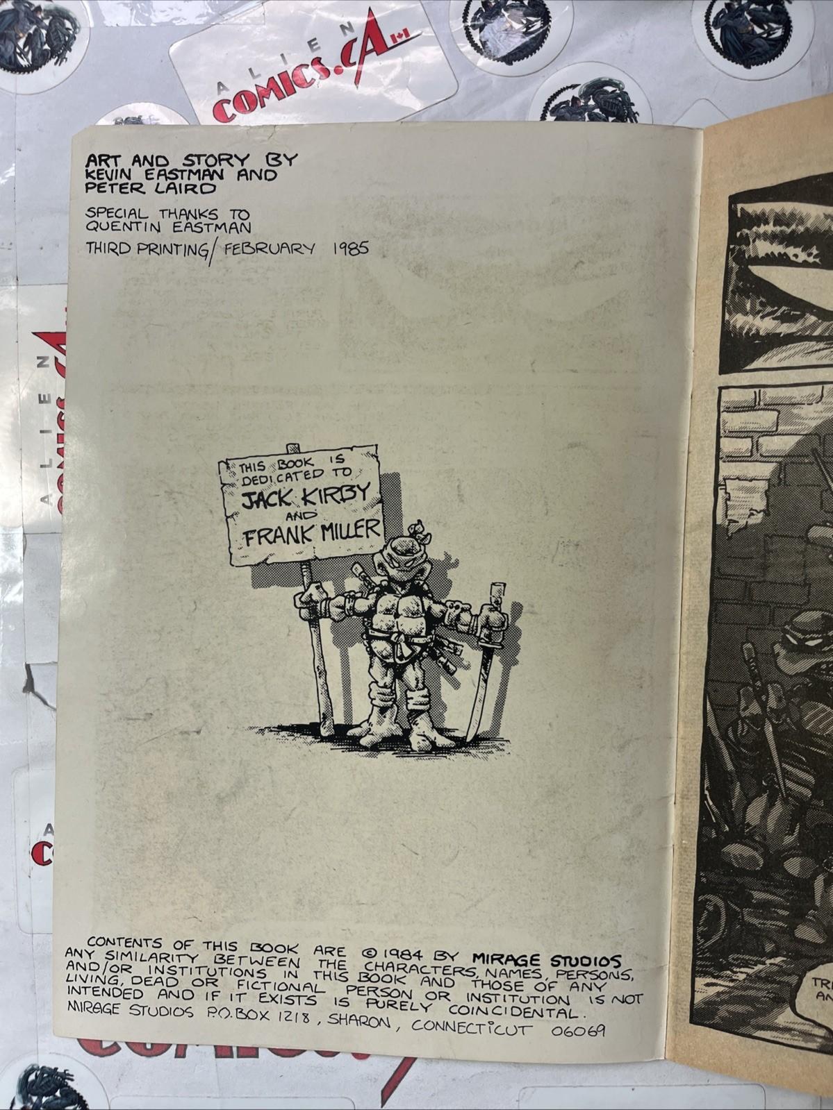 TEENAGE MUTANT NINJA TURTLES 1 Eastman & Laird’s Mirage 1984 3rd print VINTAGE🔑