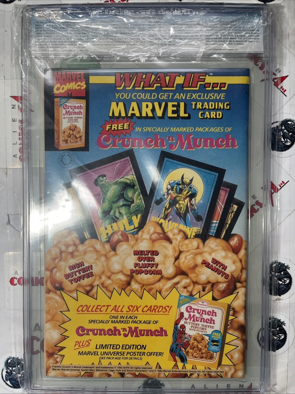 WEB OF SPIDER-MAN 100 Manufacturing ERROR HoloGrafx Alex Saviuk Cover CGC 8.0 VF