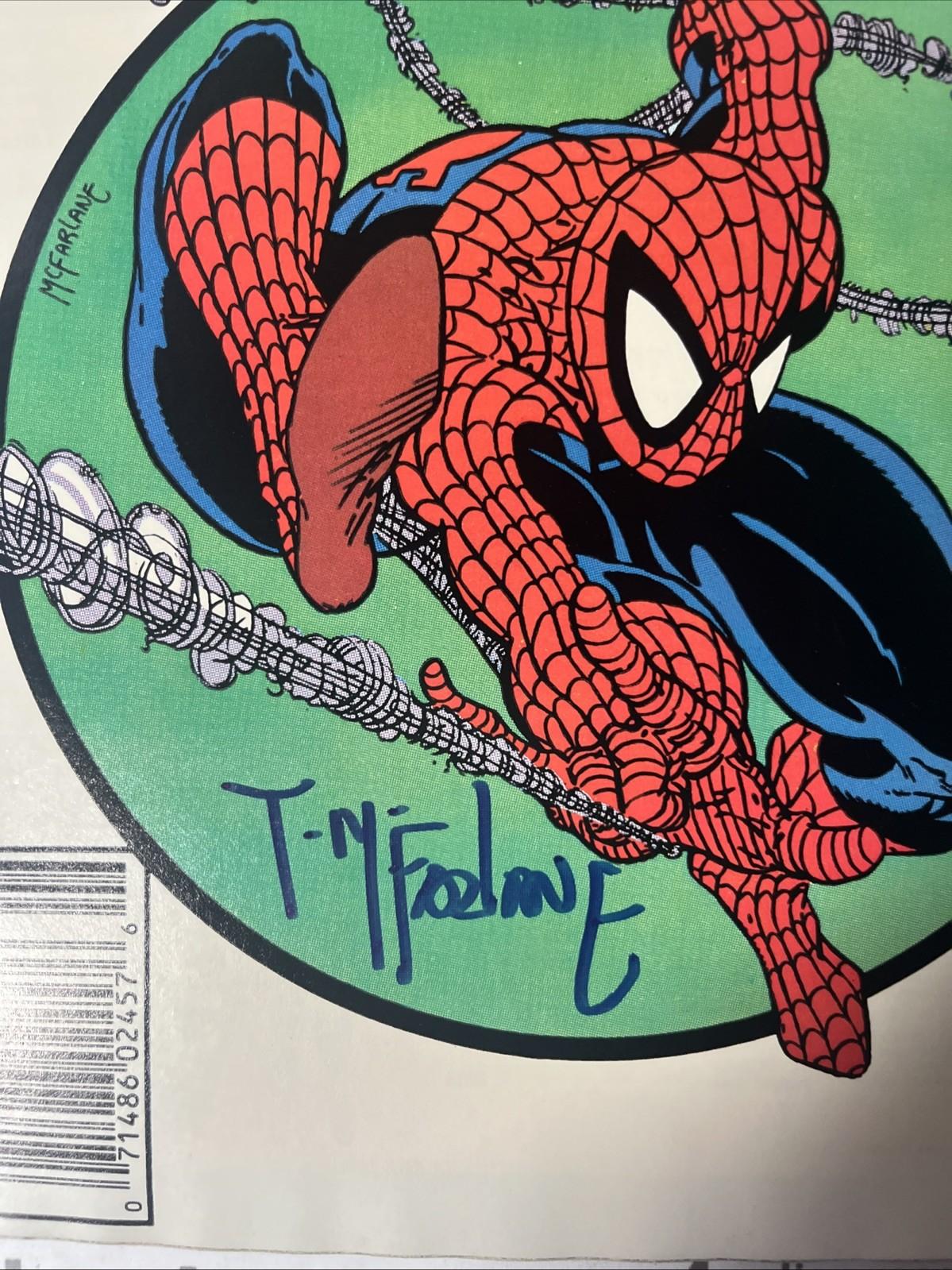 AMAZING SPIDER-MAN 301 Marvel 1988 Newsstand Signed McFarlane No COA HIGH GRADE