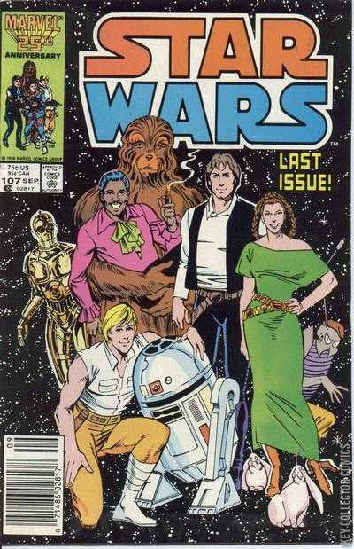 Star Wars (Marvel 1977 #107 Newsstand Edition Last Issue VF)