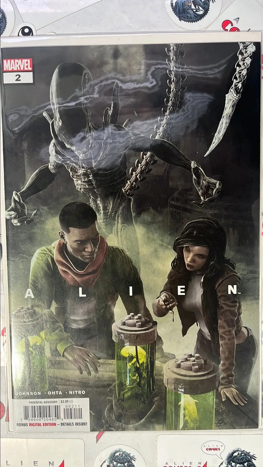 ALIEN (#2 Marvel 2022 Bjorn Barends Cover Laboratory with Alien NM)