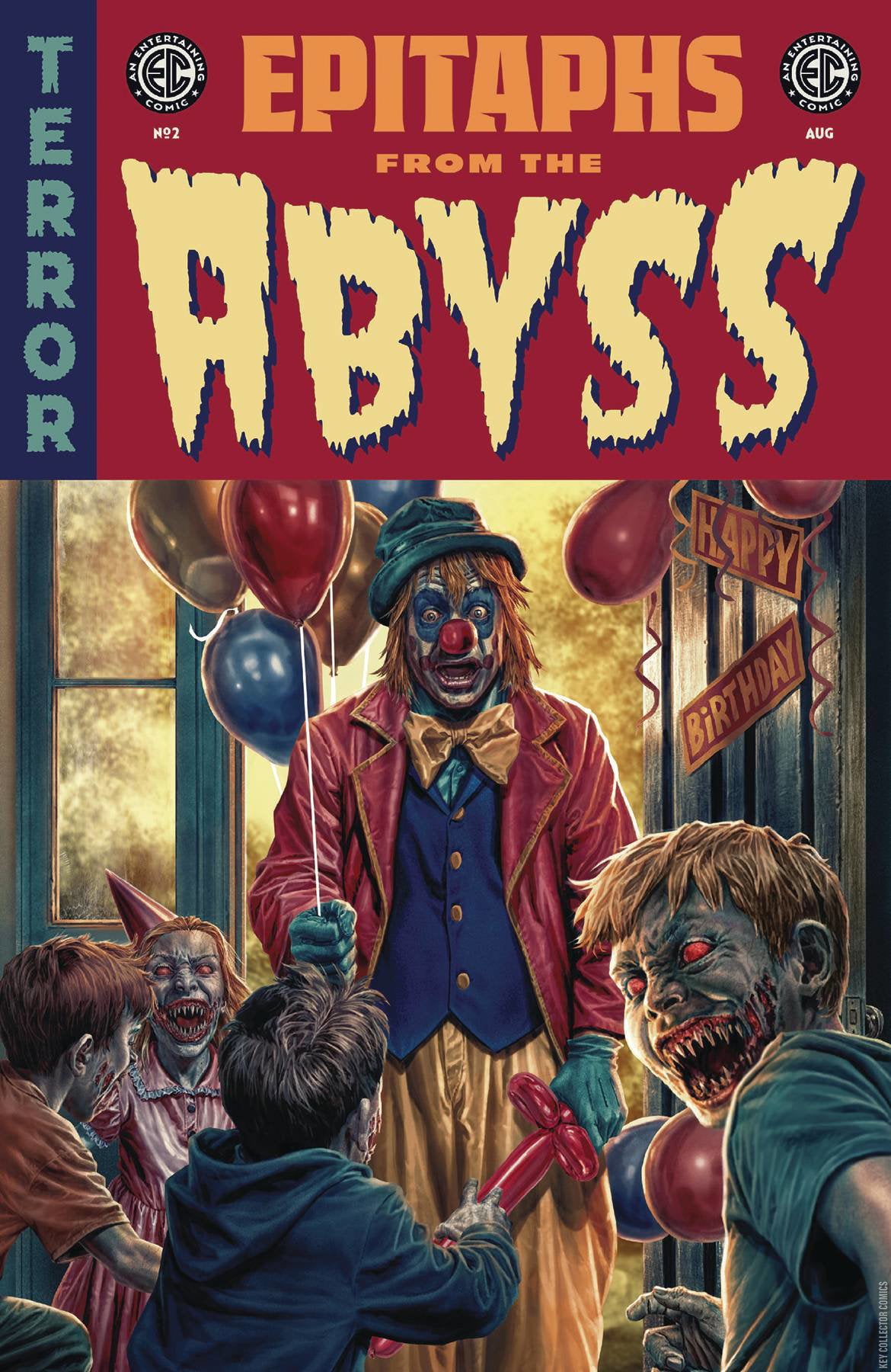 Epitaphs from the Abyss (#2 EC/Oni Press 2024 TERROR Lee Bermejo Cover Creepy Birthday Kids Scare Clown NM)