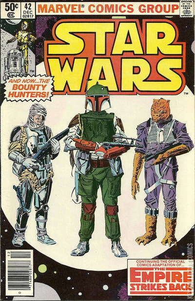 Star Wars (Marvel 1977 #42 The Empire Strikes Back Part 4 1st app. Boba Fett, IG-88, Bossk, Dengar, Zuckuss & 4-LOM Newsstand Edition VF/NM)