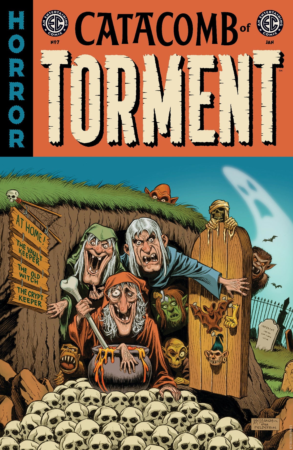 Catacomb of Torment (#7B EC/Oni Press 2026 Shawn McManus Variant Three Witches in Doorway with Skulls NM)
