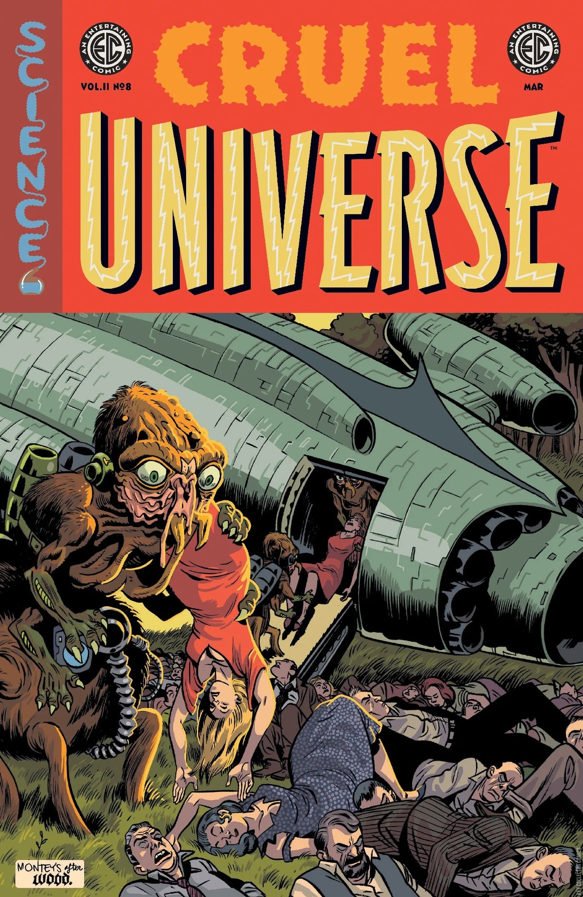 Cruel Universe (#8C EC/Oni Press 2026 Albert Monteys 1:10 Variant Aliens capturing human crash victims NM)