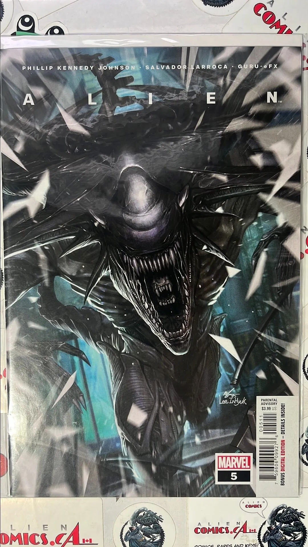 ALIEN (#5 Marvel 2021 Inhyuk Lee Cover 1st Full app. Alpha Xenomorph NM)