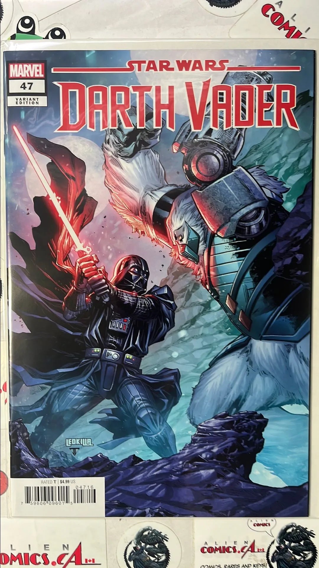 Darth Vader (#47L Marvel 2025 Ken Lashley 1:25 Variant The Razing of Exegol NM)