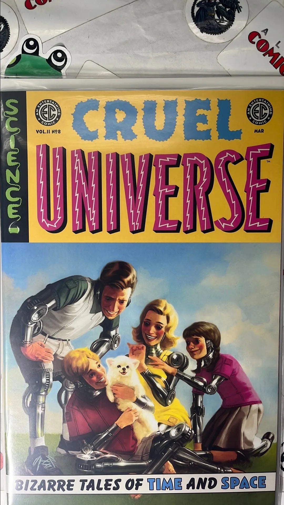 Cruel Universe (#8 EC/Oni Press 2025 Miguel Mercado Cover Droid Family with Dog NM)
