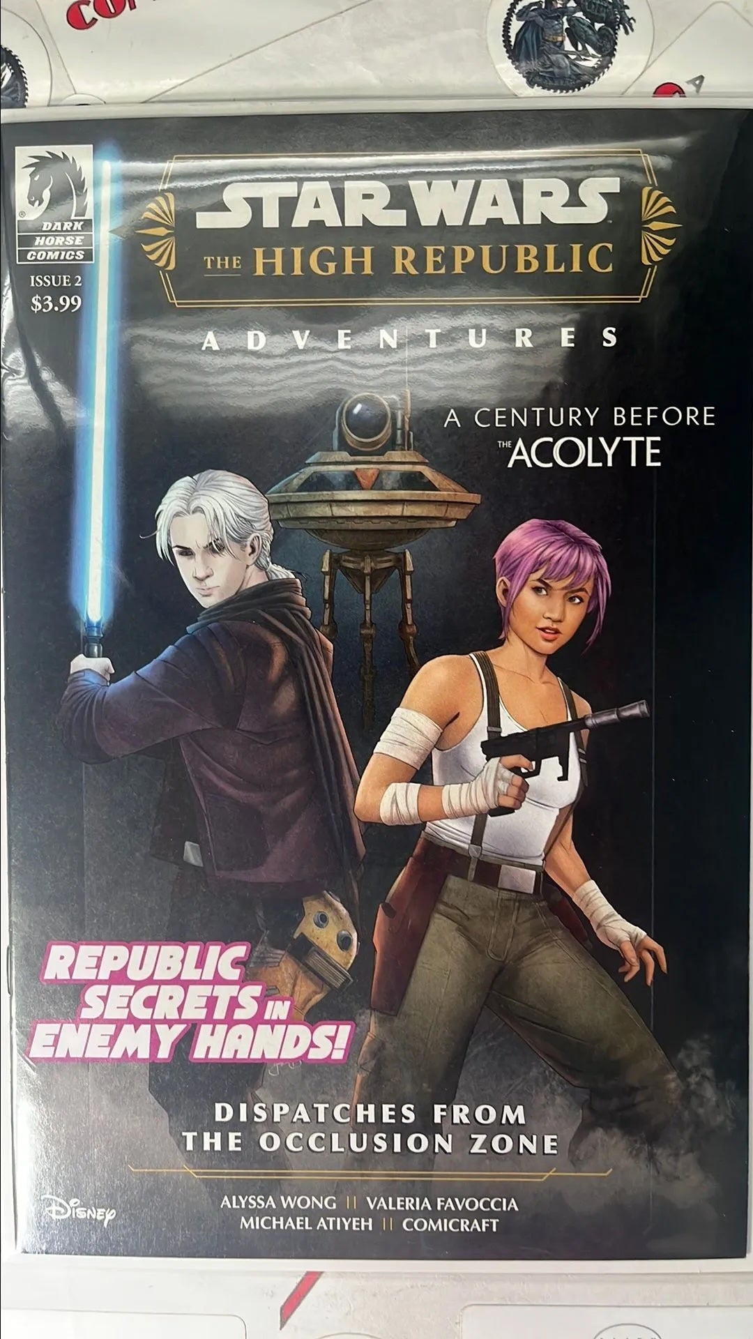High Republic: Adventures (#2 Dark Horse 2024 Jake Bartok Cover Republic Secrets In Enemy Hands: Dispatches from the Occlusion Zone NM)