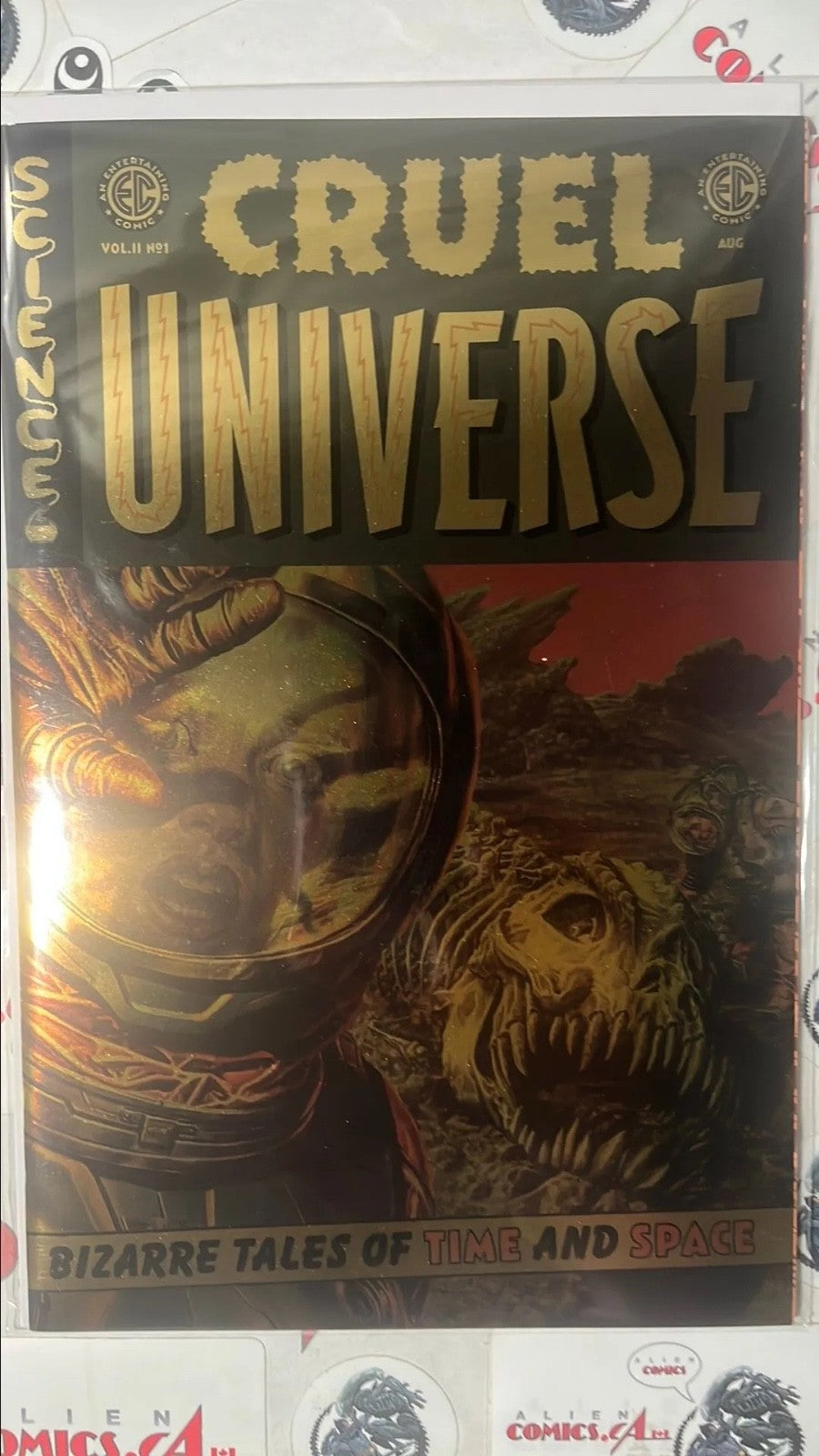 CRUEL UNIVERSE 1G EC/Oni 2025 Lee Bermejo Gold Foil Variant Rare HIGH GRADE