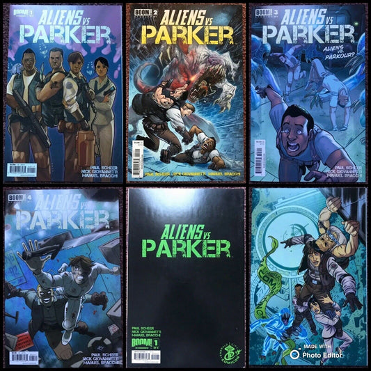 ALIENS vs PARKER Complete 5-Book Lot +Variant BOOM! Studios 2013 Rare HIGH GRADE - aliencomics.ca