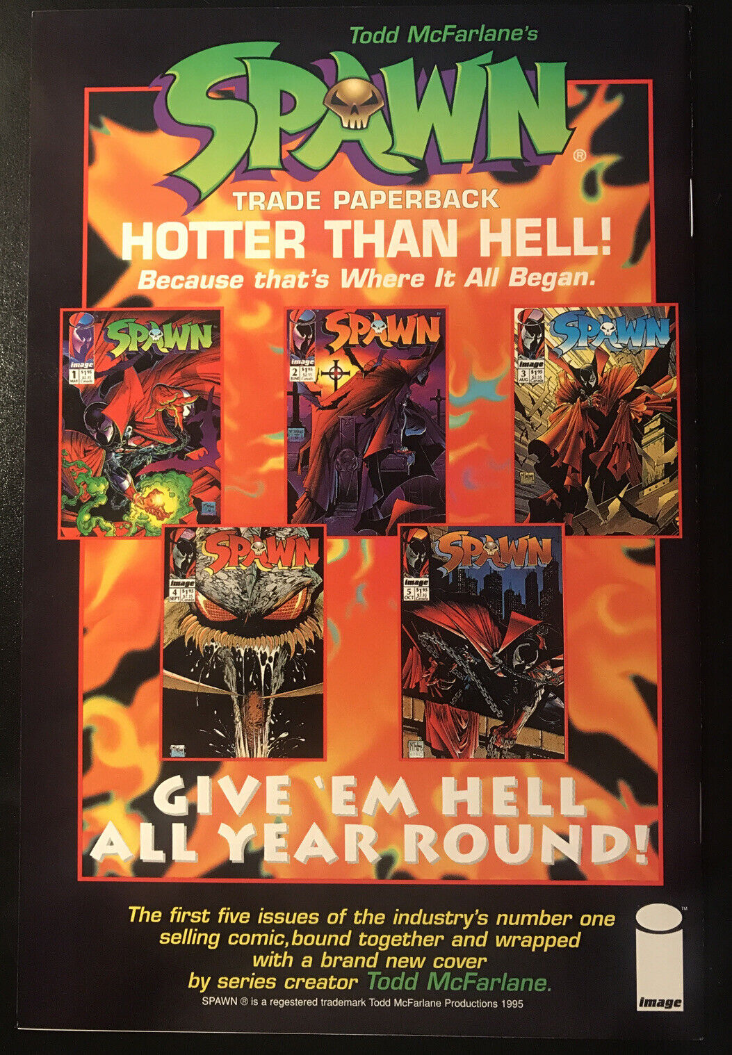 SPAWN 33 Image Comics 1995 Violator app. Todd McFarlane Greg Capullo HIGH GRADE - aliencomics.ca