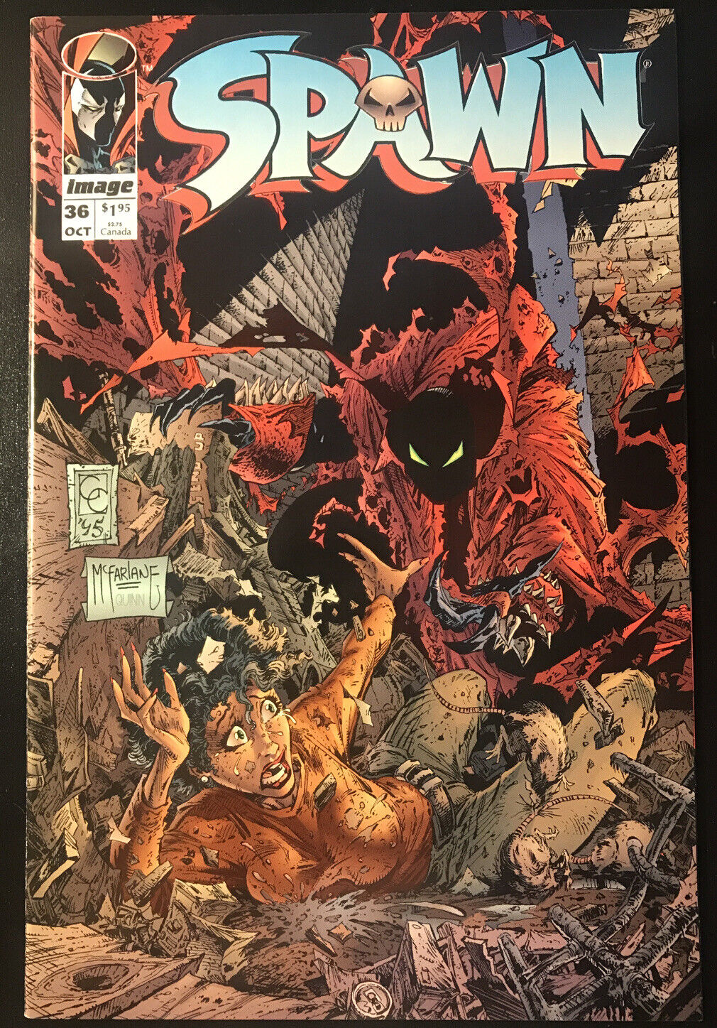 SPAWN 36 Image Comics 1995 Wanda app. Todd McFarlane Greg Capullo HIGH GRADE - aliencomics.ca