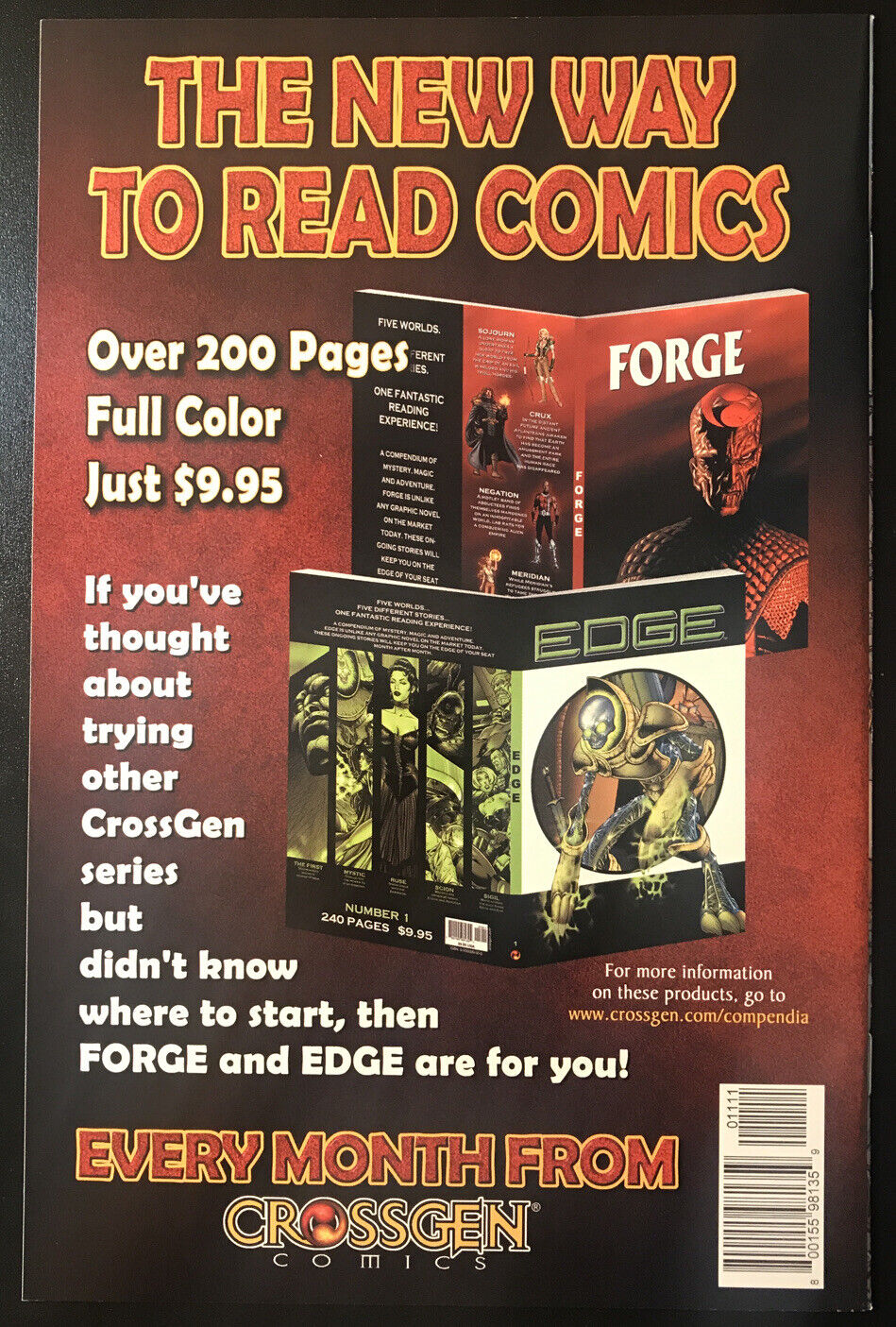 CRUX 11 Cross Gen Comics 2002 Verityn & Danik Save Atlantis? HIGH GRADE - aliencomics.ca