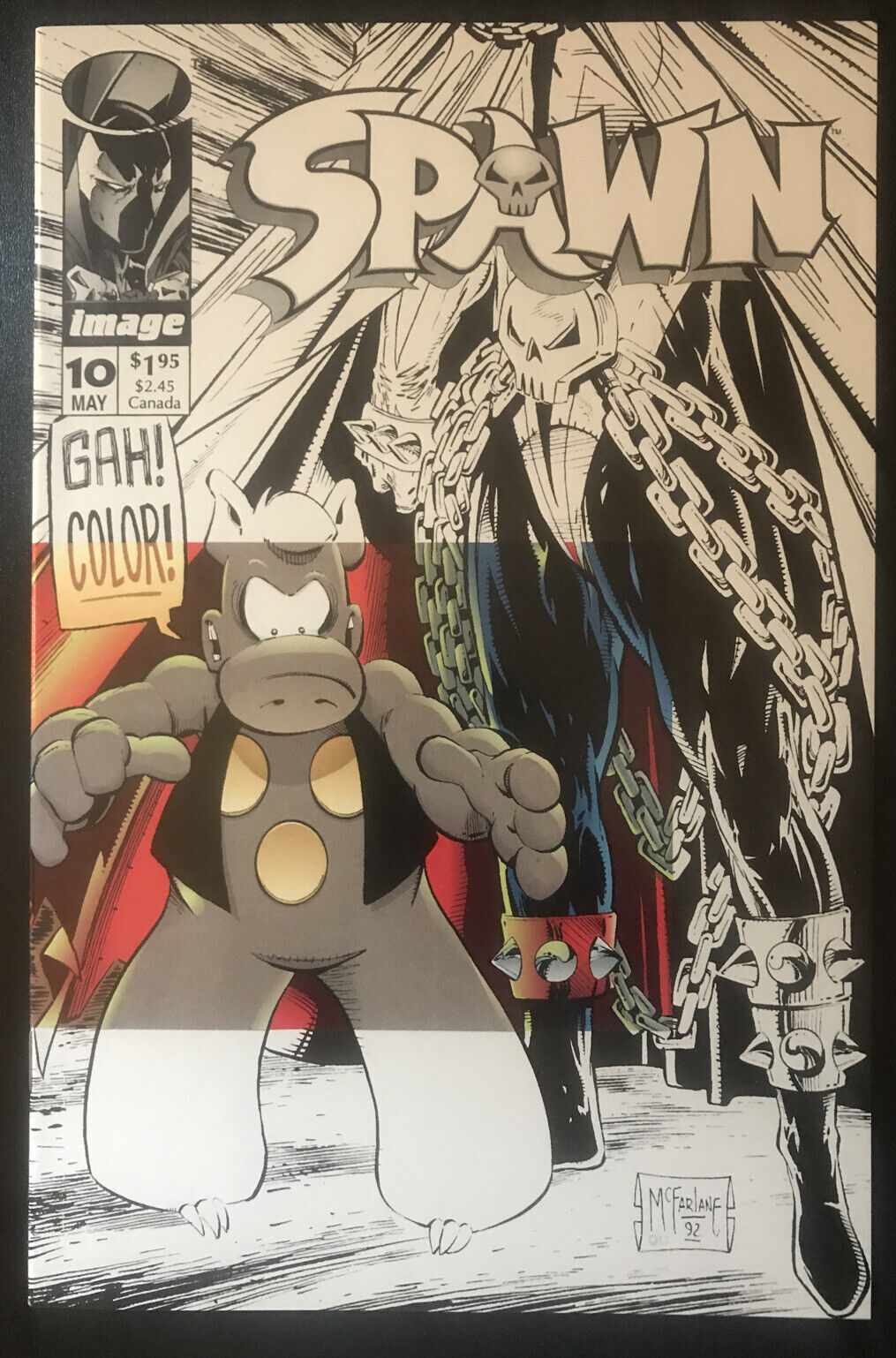 SPAWN 10 Image Comics 1993 Todd McFarlane Cerberus the Aardvark app. HIGH GRADE - aliencomics.ca
