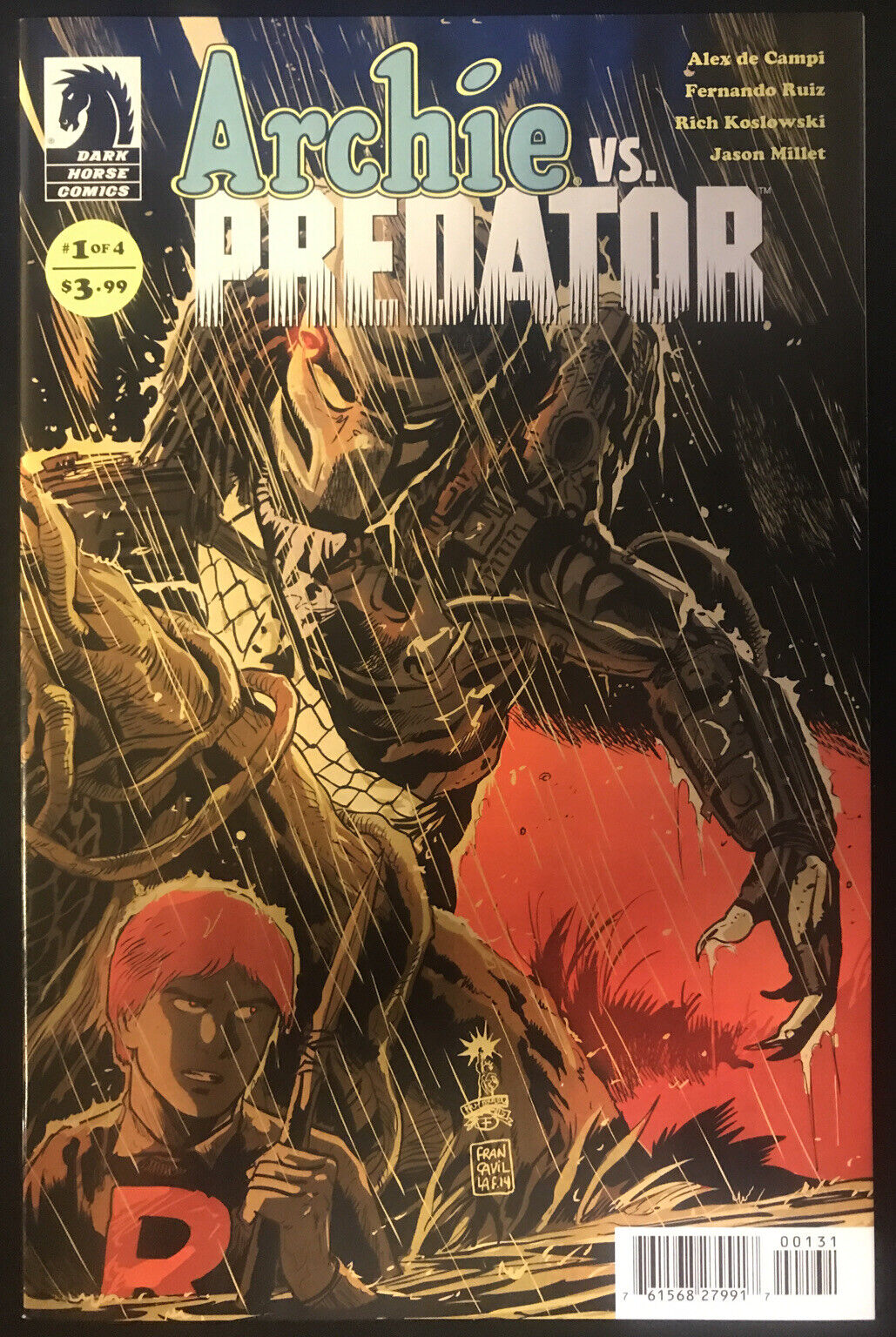 ARCHIE vs. PREDATOR Complete B Variants 4-Book Lot Dark Horse 2015 HIGH GRADE - aliencomics.ca