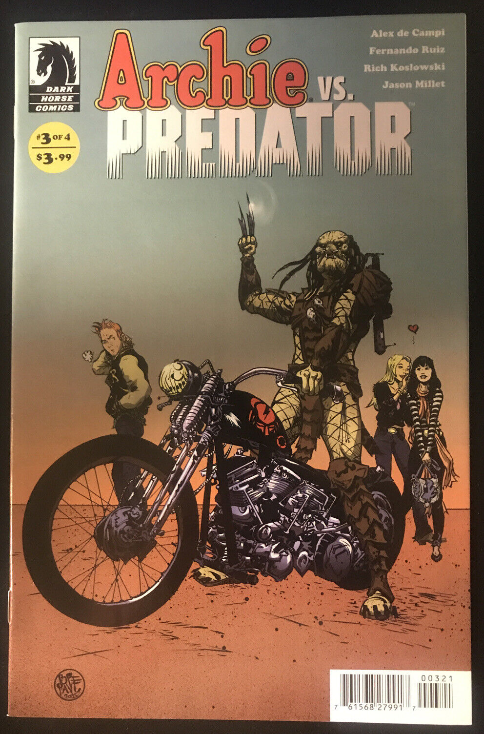 ARCHIE vs. PREDATOR Complete C Variants 4-Book Lot Dark Horse 2015 HIGH GRADE - aliencomics.ca