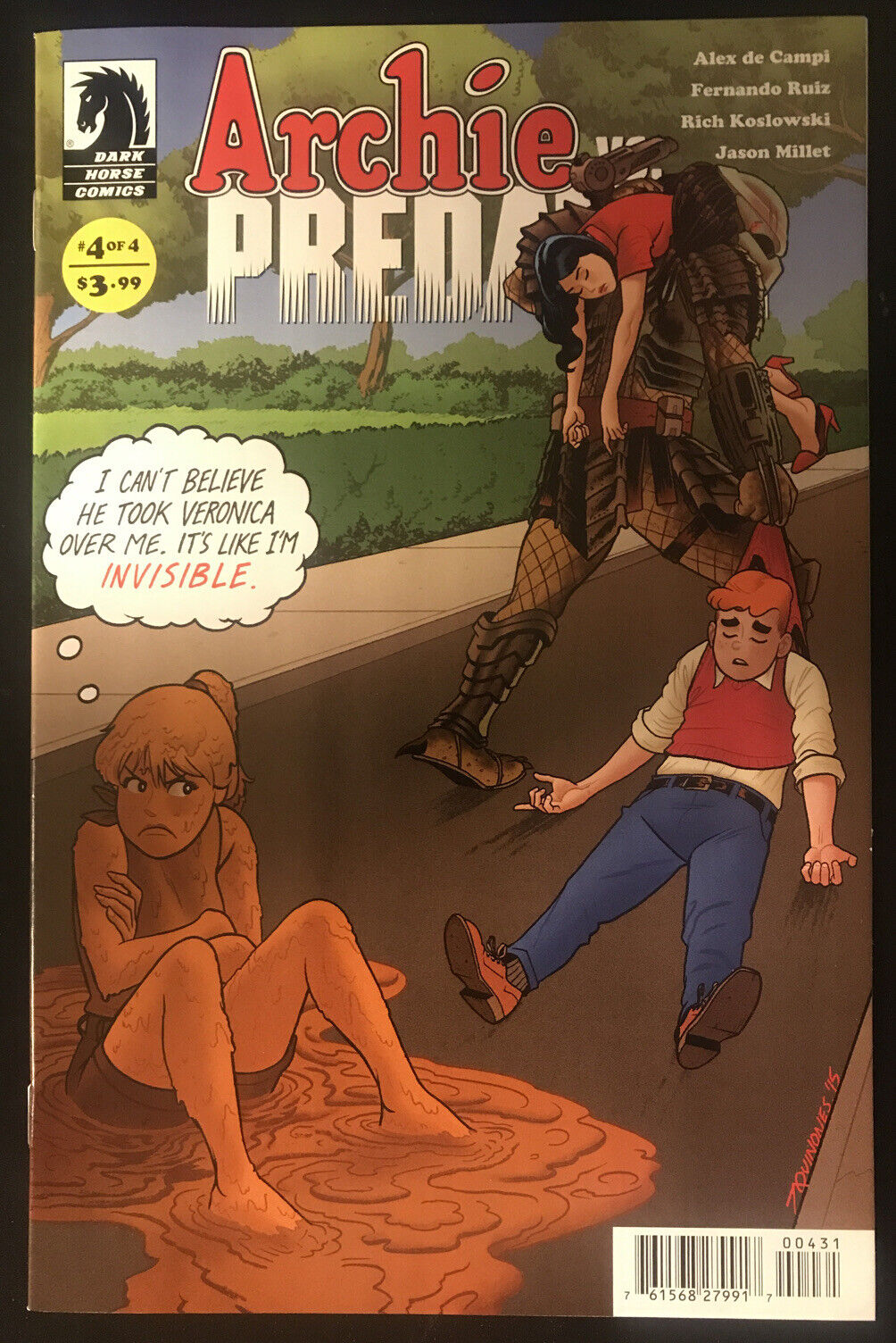 ARCHIE vs. PREDATOR Complete C Variants 4-Book Lot Dark Horse 2015 HIGH GRADE - aliencomics.ca