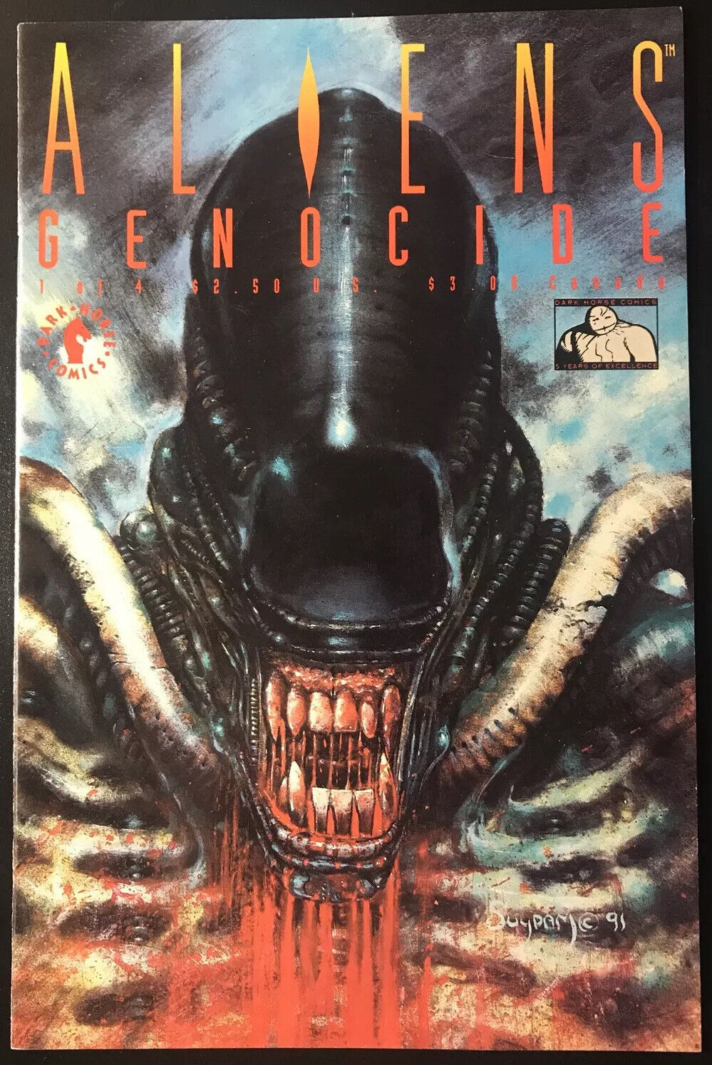 ALIENS: Genocide Complete 4-Book Lot Dark Horse 1991 Alien Civil War HIGH GRADE - aliencomics.ca