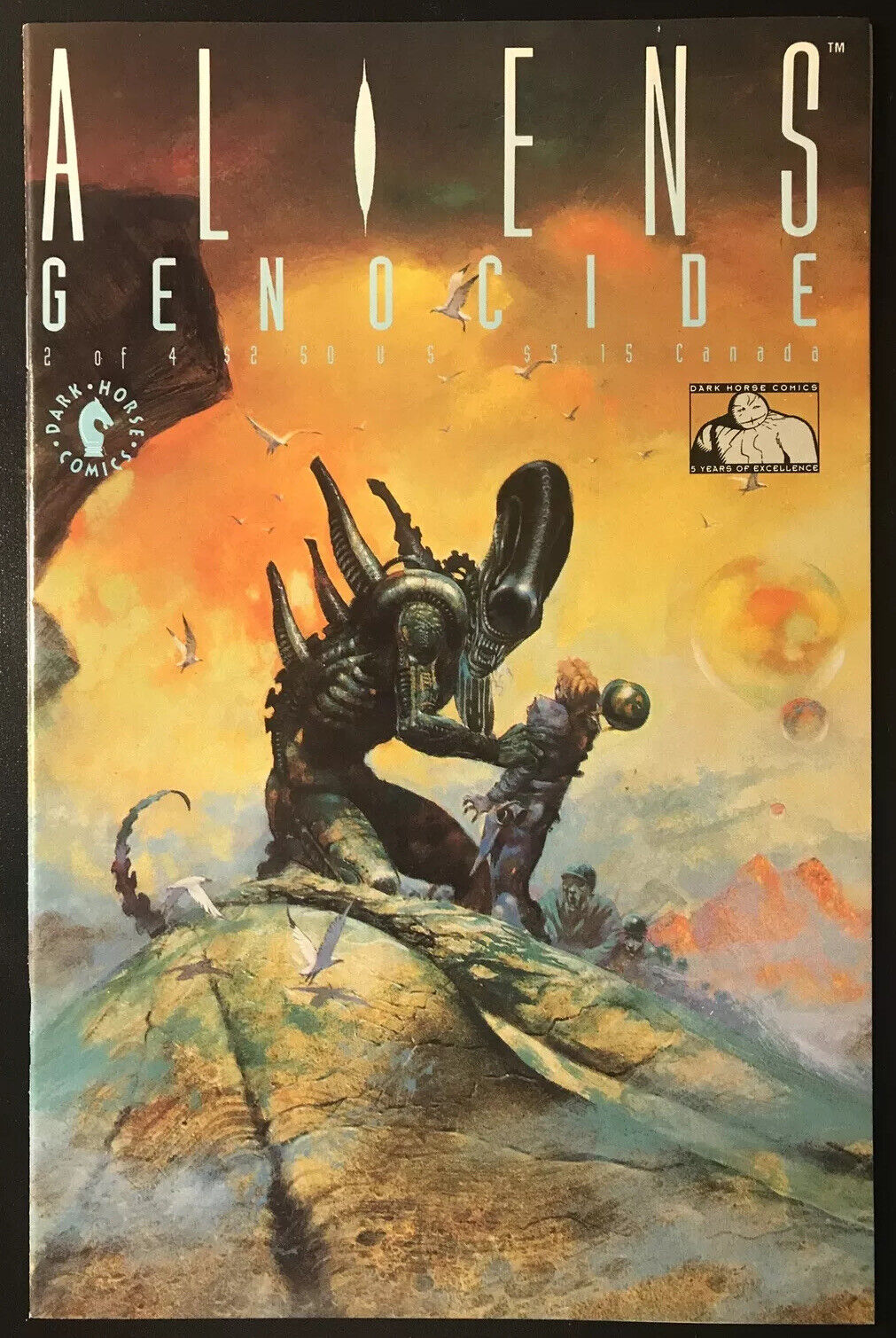 ALIENS: Genocide Complete 4-Book Lot Dark Horse 1991 Alien Civil War HIGH GRADE - aliencomics.ca