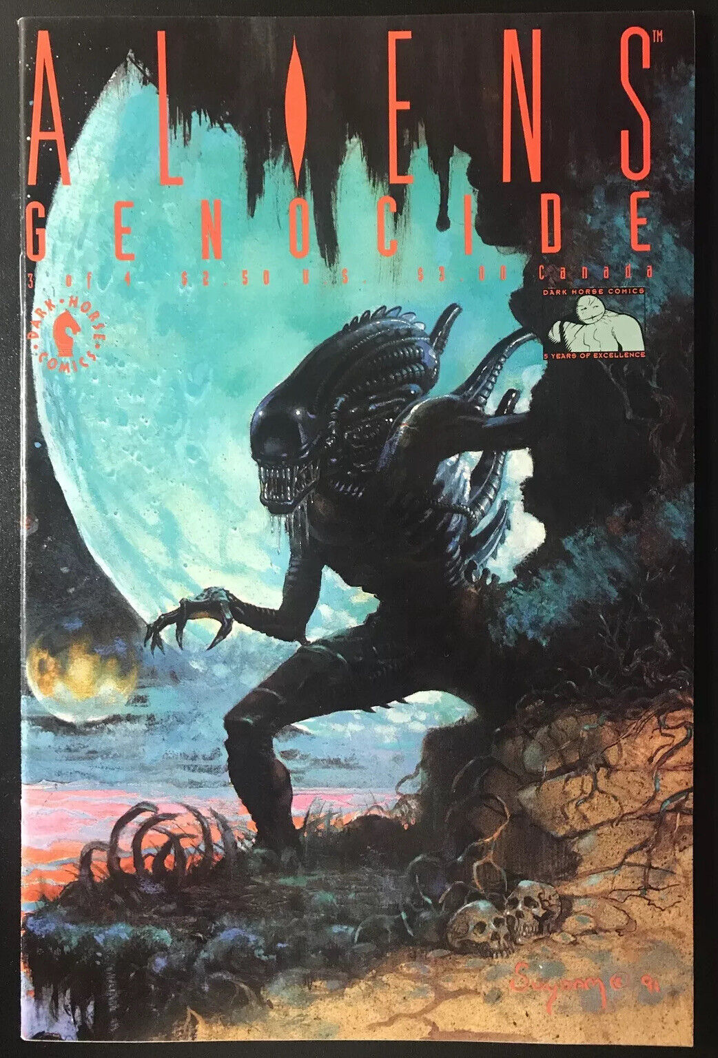ALIENS: Genocide Complete 4-Book Lot Dark Horse 1991 Alien Civil War HIGH GRADE - aliencomics.ca
