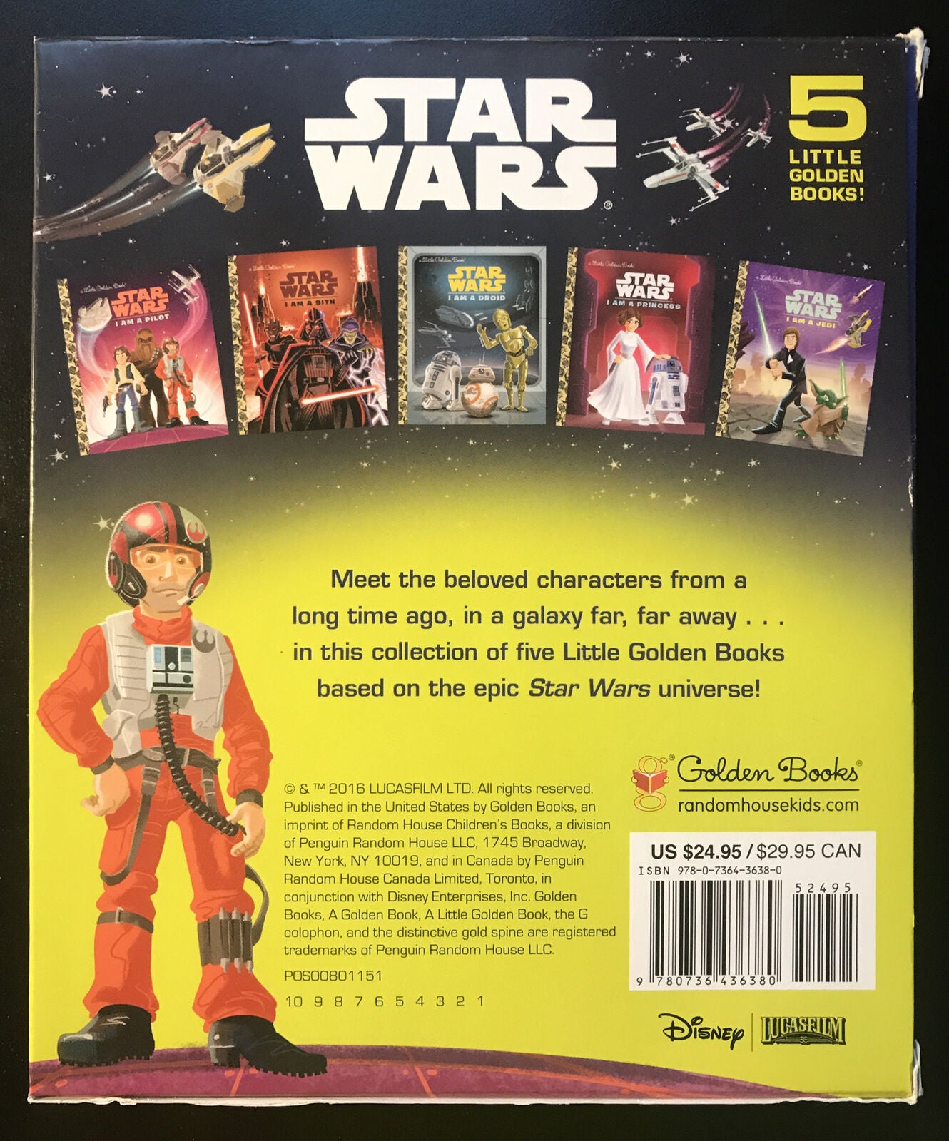 STAR WARS Little Golden Books: I Am A Jedi/Sith/Pilot/Droid/Princess HIGH GRADE - aliencomics.ca