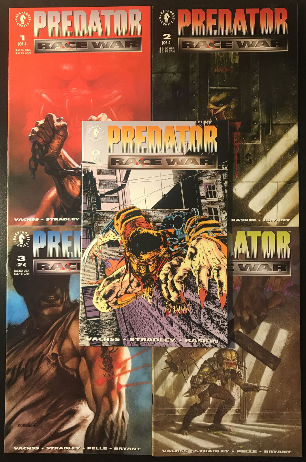 PREDATOR: Race War Complete 5-Book Lot Dark Horse 1993 Early Series HIGH GRADE - aliencomics.ca
