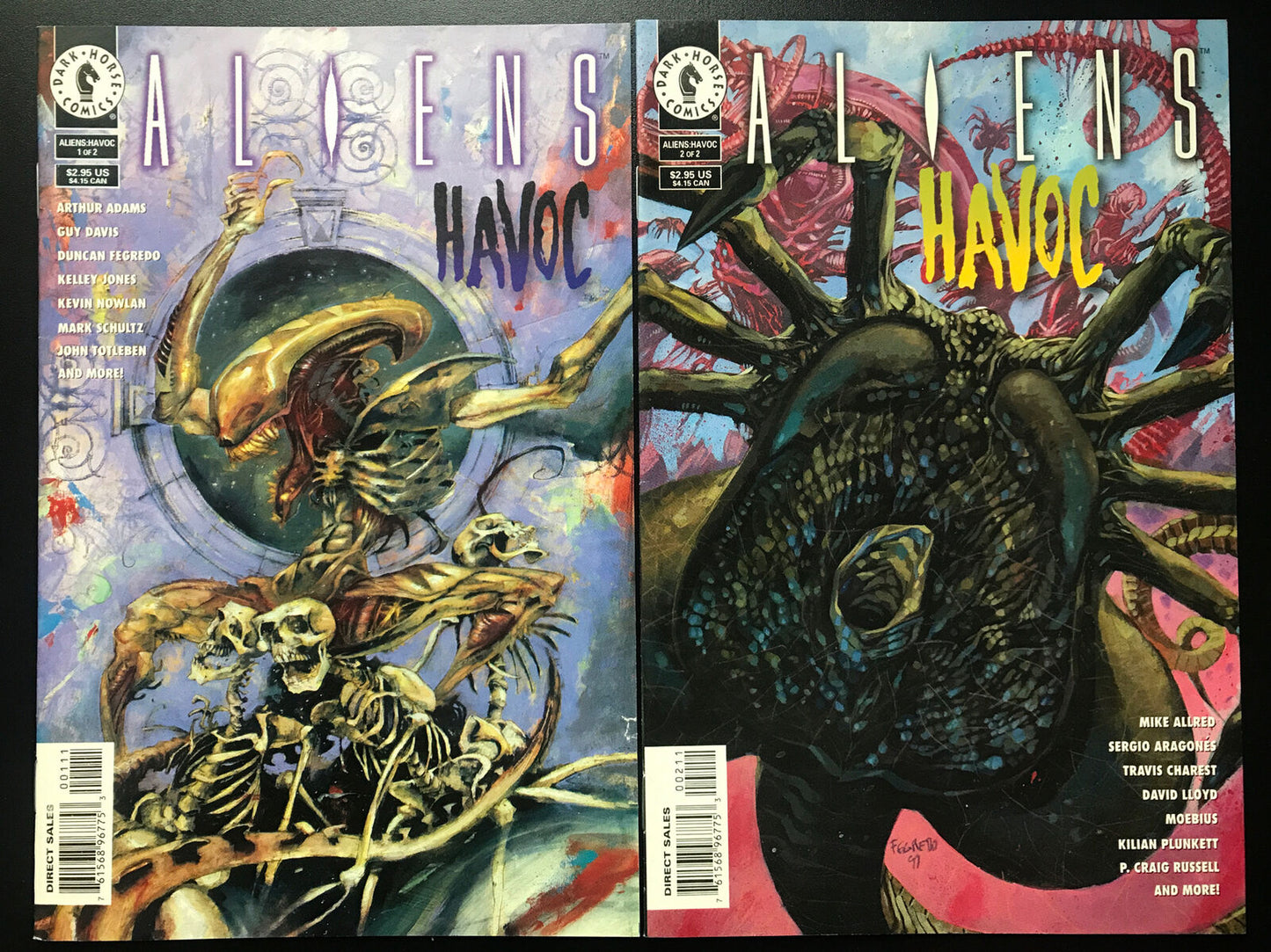 ALIENS: Havoc Complete Mini-Series 2-Book Lot Dark Horse 1994 Rare HIGH GRADE - aliencomics.ca