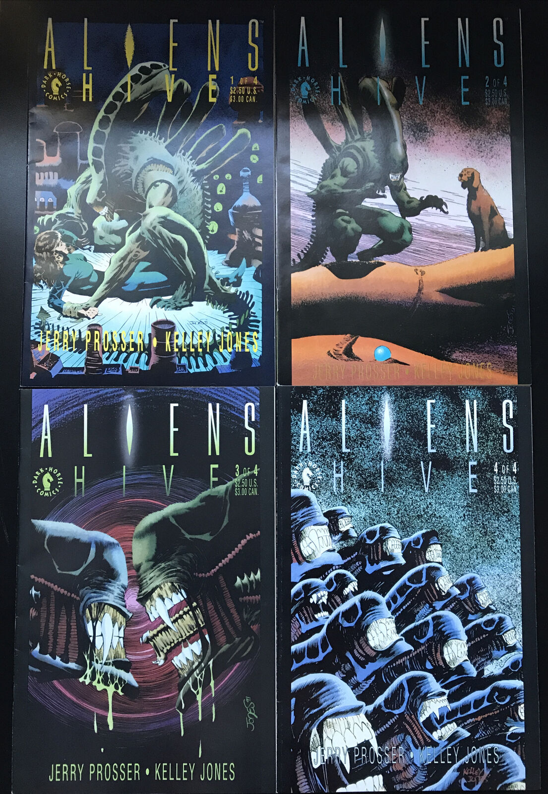 ALIENS: Hive Complete 4-Book Lot Dark Horse Comics 1992 Early Series HIGH GRADE - aliencomics.ca