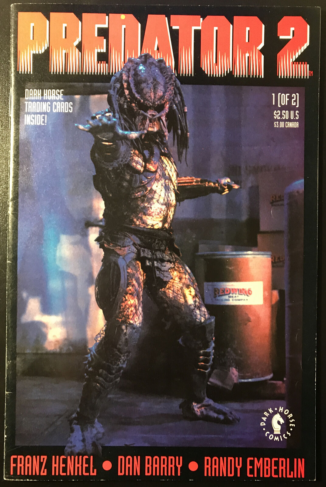 PREDATOR 2 Adaptation 2-Book Lot w/ Trading Card Dark Horse 1991 Rare HIGH GRADE - aliencomics.ca