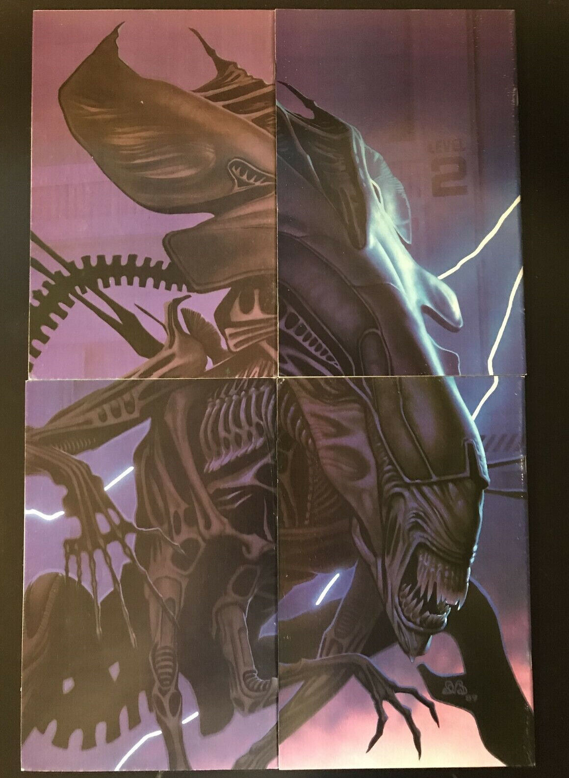 ALIENS Volume 2 Connecting Covers Complete 4-Book Lot Dark Horse 1989 HIGH GRADE - aliencomics.ca