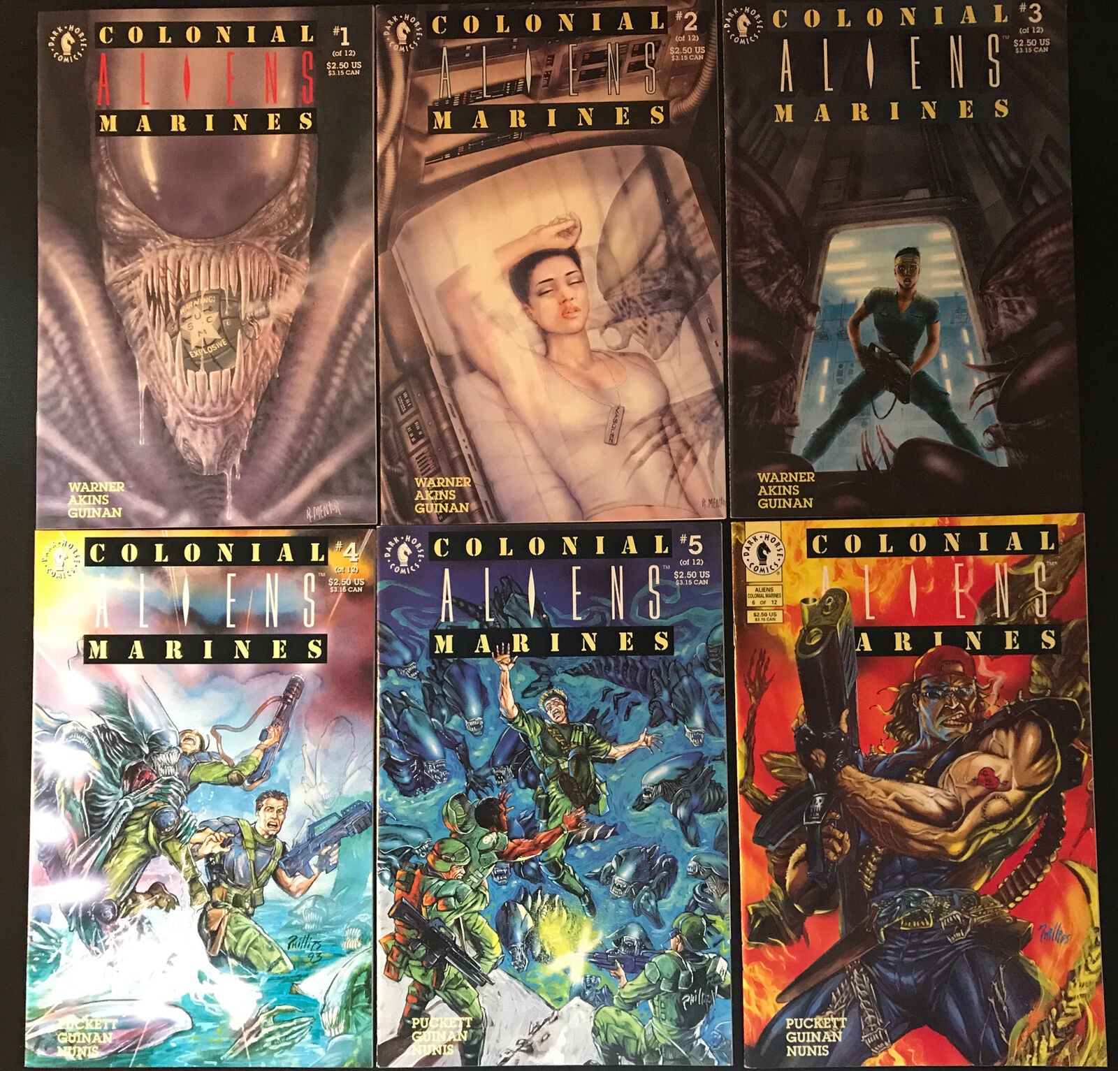 ALIENS: Colonial Marines Complete 10-Book Lot Dark Horse 1993 Vasquez HIGH GRADE - aliencomics.ca