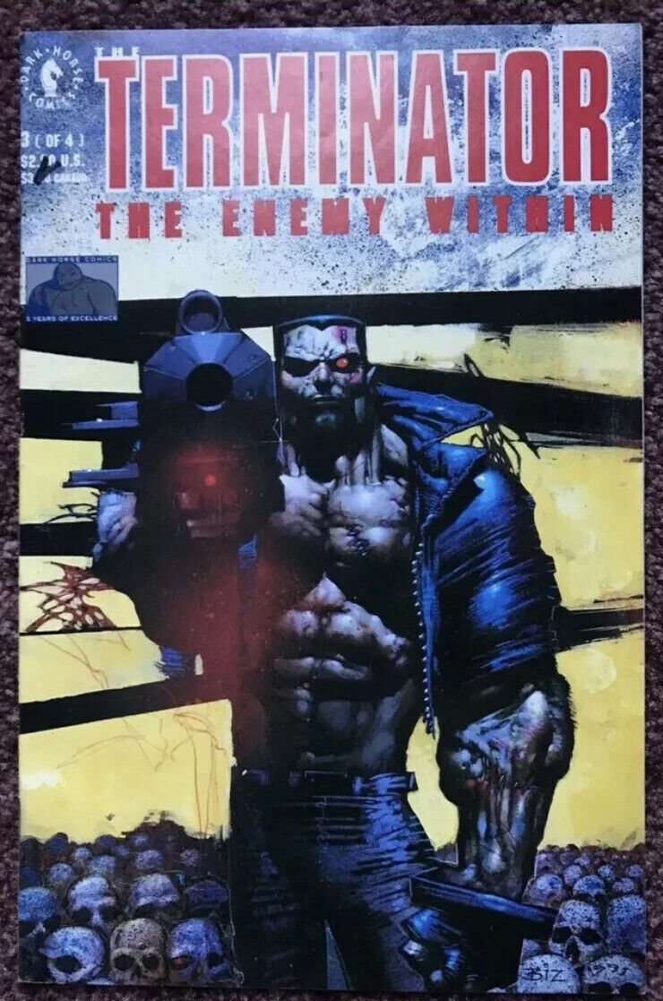 THE TERMINATOR: The Enemy Within 3 Dark Horse Comics 1991 Rare MID-HIGH GRADE - aliencomics.ca